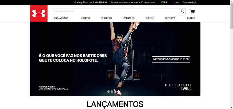 Pagina Inicial Under Armour Pagina Inicial Under Armour