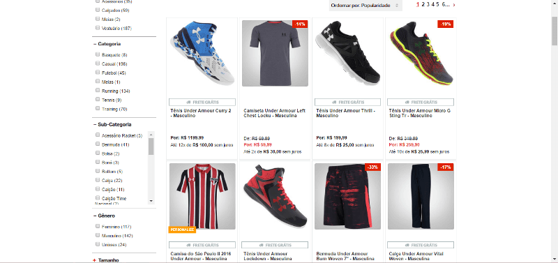 Under Armour Produtos Under Armour Produtos