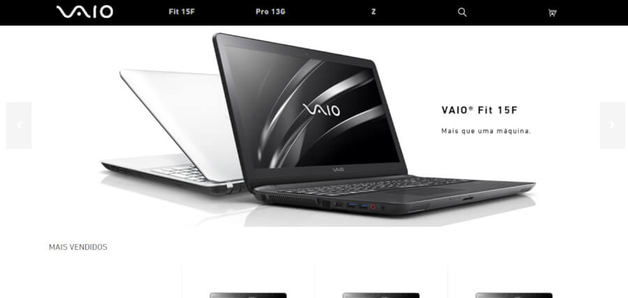 Vaio Página Inicial