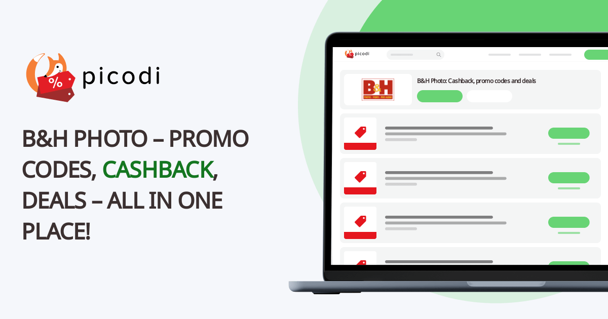 B&H Photo promo code & deals up to 50% [July 2026]