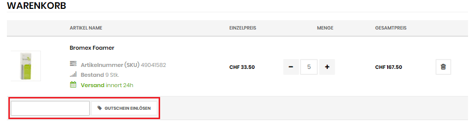 den McDrogerie Gutschein einlösen
