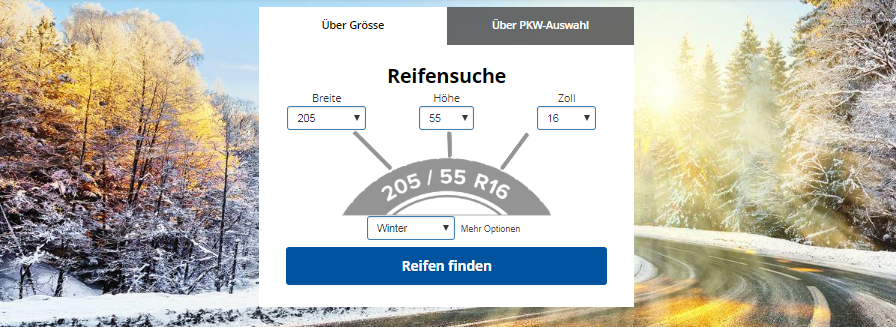Die Suchmaschine bei ReifenDirekt