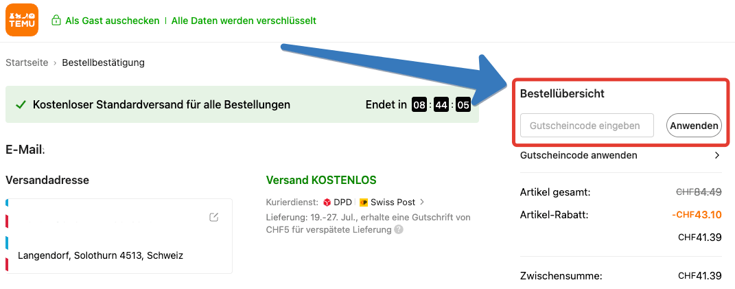 Wie kann man den Temu Gutschein einlösen?