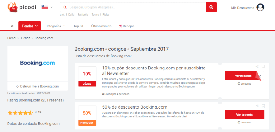 promociones booking picodi