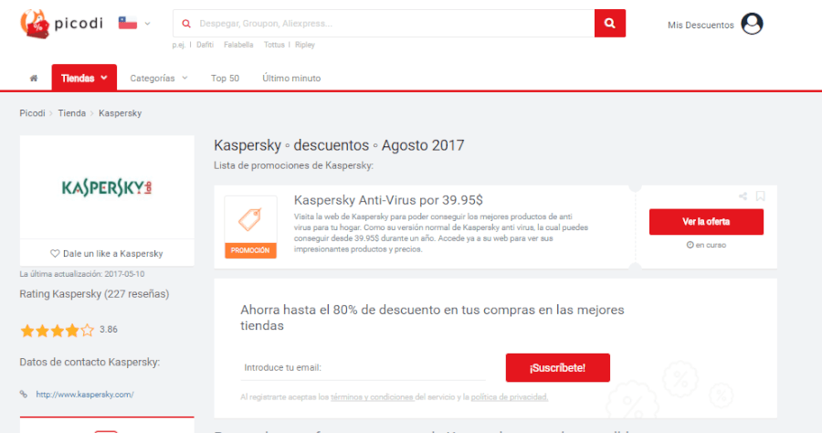 ofertas kaspersky picodi