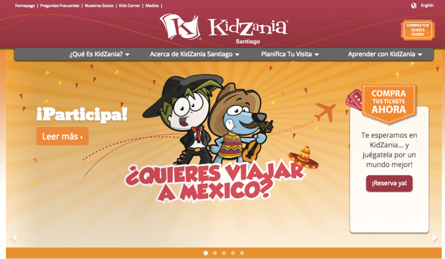 pagina principal kidzania