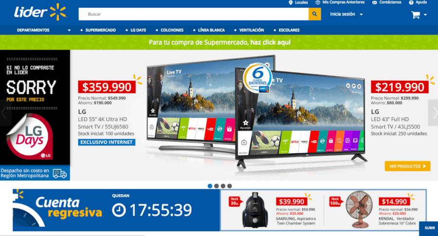 tienda online de lider