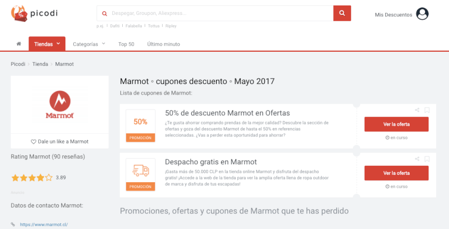 promociones marmot