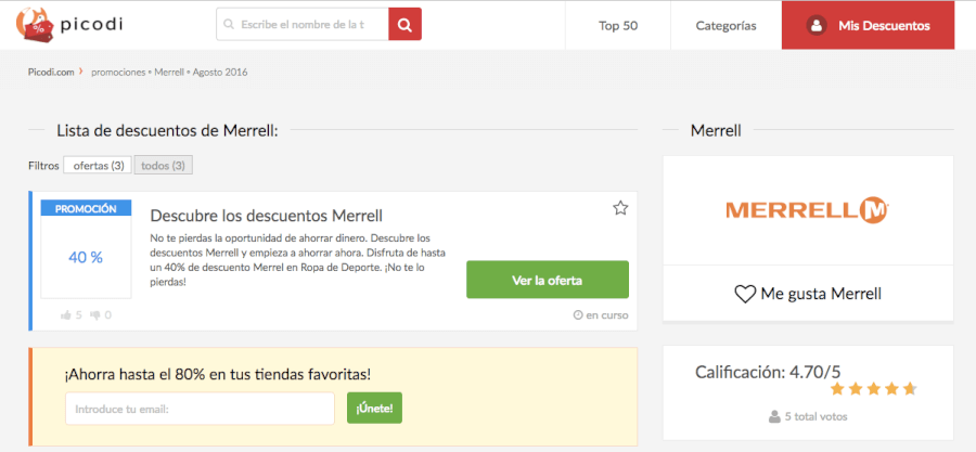 C digo descuento Merrell Marzo 2024 Picodi Chile