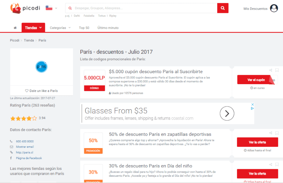 paris descuentos picodi