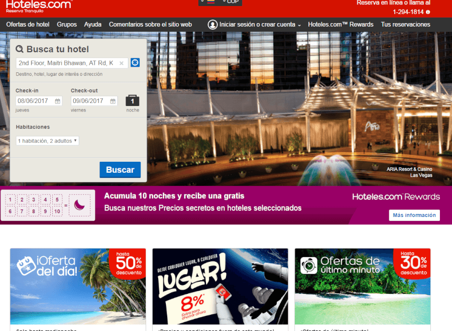 ofertas en la pagina