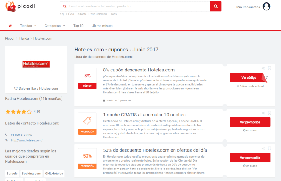 promociones y cupones