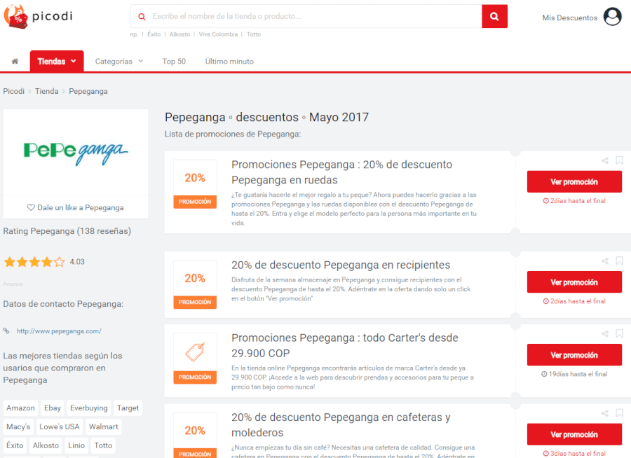 promociones de pepeganga