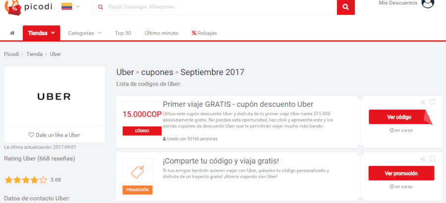 cupones de uber cupones de uber