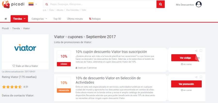 viator promociones viator promociones