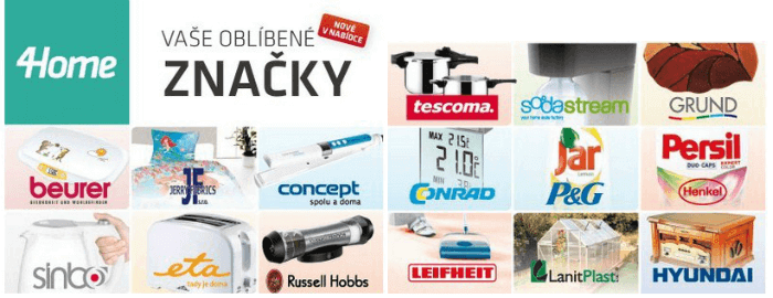 Značky na 4home Značky na 4home