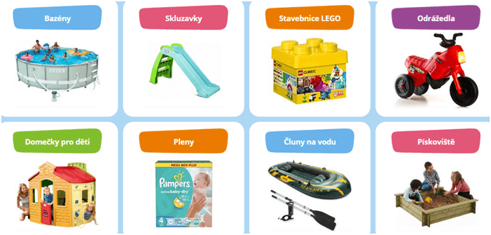 Dětské hračky se slevou
