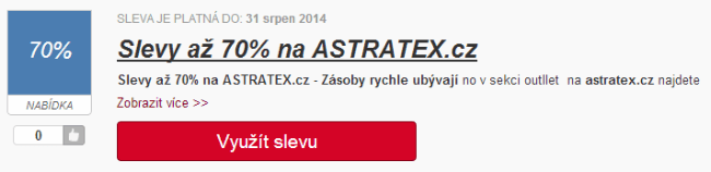 Sleva bez slevového kódu ASTRATEX Sleva bez slevového kódu ASTRATEX