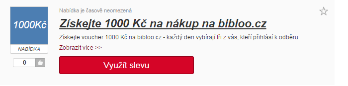 Slevový kód Bibloo.cz