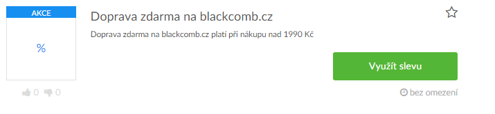 Využití slevy na blackcomb.cz