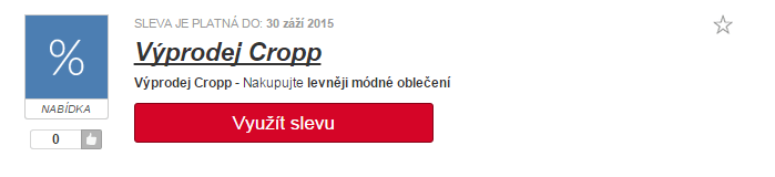 Sleva cropp.com