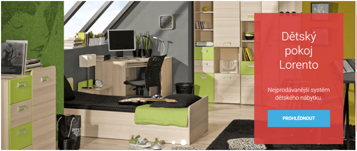 Dětské pokoje za nízké ceny