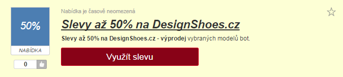 Využití slevy designshoes.cz