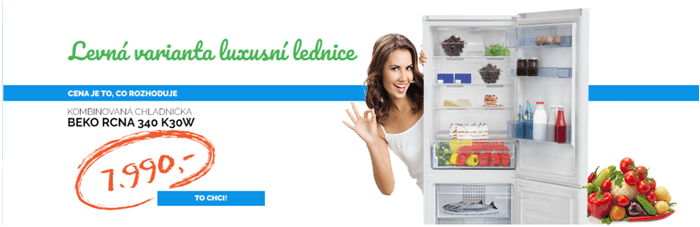 Luxusní lednice Beko za akční cenu na e-beko.cz