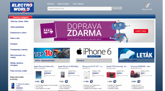 Internetový obchod Electroworld.cz