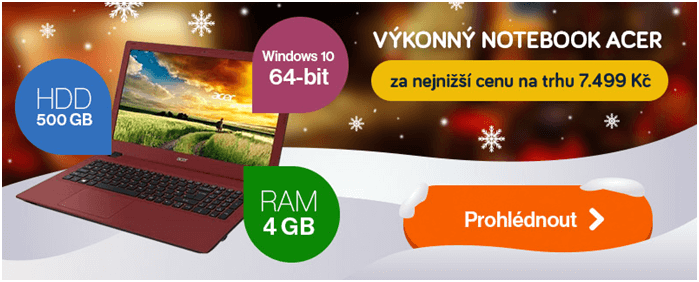 Sleva na notebook Acer