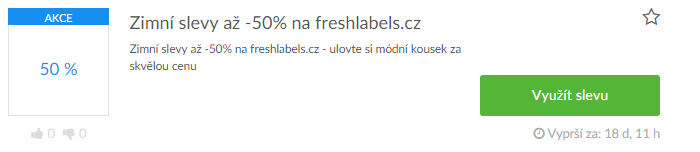 využití slevy na freshlabels.cz