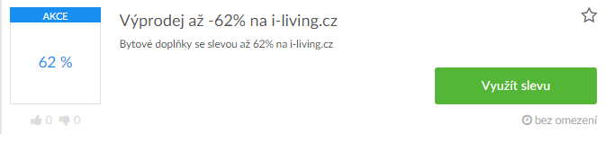 Využití slevy i-living.cz