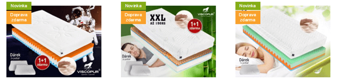 Slevy na pěnové matrace