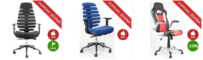Kancelářské židle levně