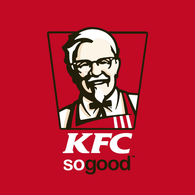 Typické logo KFC s podobiznou Colonela Sanderse