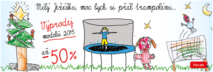 Vánoční slevy na trampolíny marimex