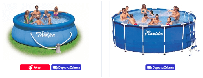 Sleva na nadzemní bazény