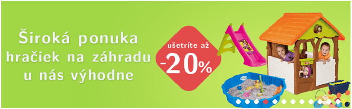 Sleva 20% na dětské hračky