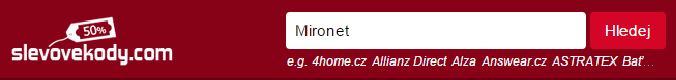 Sleva na Mironet.cz