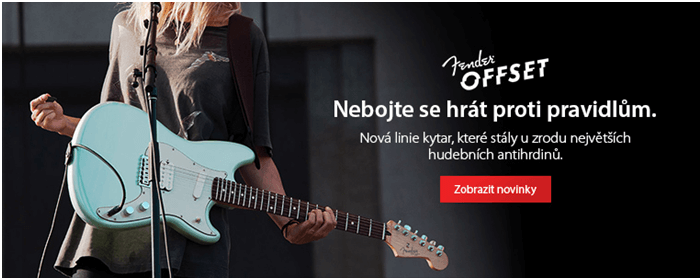 Kytary Fender za nízké ceny