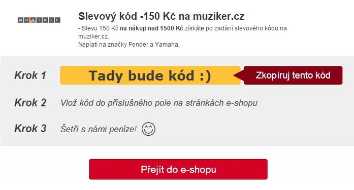Slevový kód na Muziker.cz