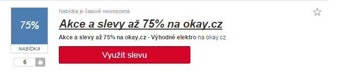 využití slevy Okay.cz