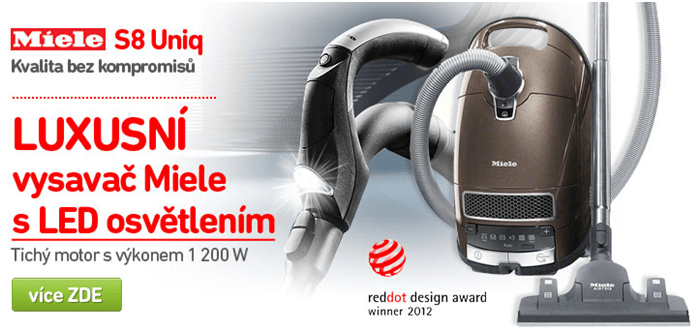 Sleva na vysavač Miele S8 Uniq