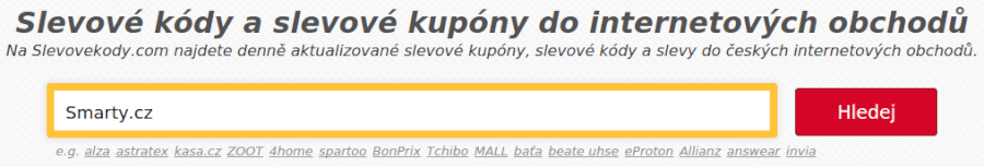 vyhledávaní smarty slevových kódu vyhledávaní smarty slevových kódu