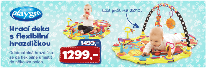Sleva na hračky playgro