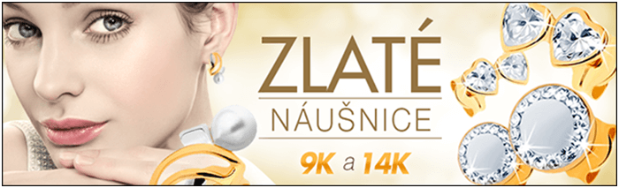 Zlaté náušnice za nízké ceny
