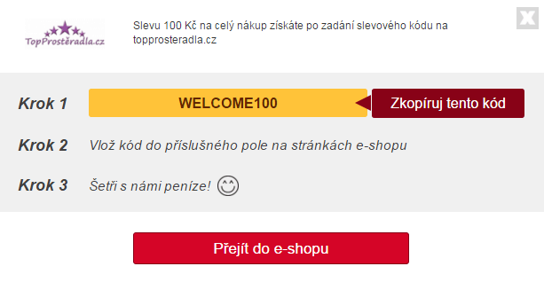 Využití slevového kódu na toprosteradla.cz