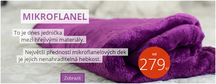 Slevy na mikroflanelová prostěradla