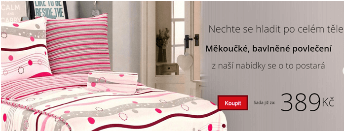 Sleva na bavlněné povlečení