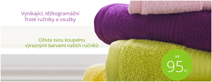 Sleva na froté ručníky na toprosteradla.cz